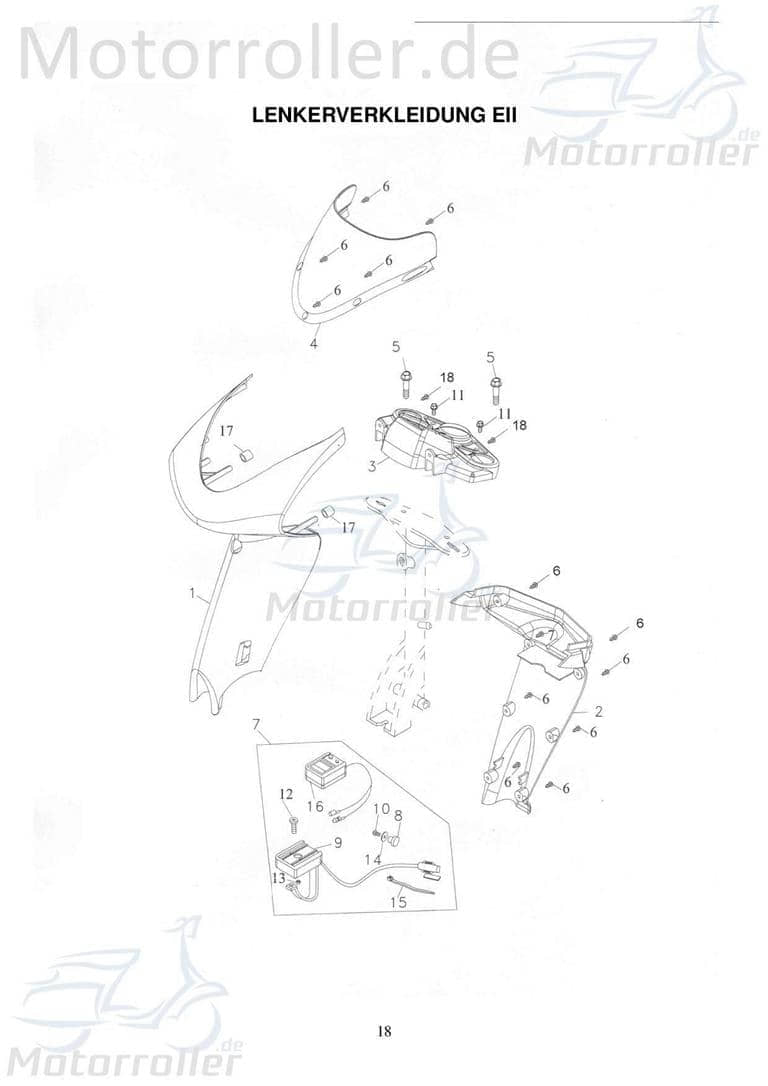 Adly Fun Cruiser FC 20 Tachometer 50ccm elektro 37200-207-000 Motorroller.de Geschwindigkeitsmesser Geschwindigkeitsanzeige Speedometer kmh-Anzeige