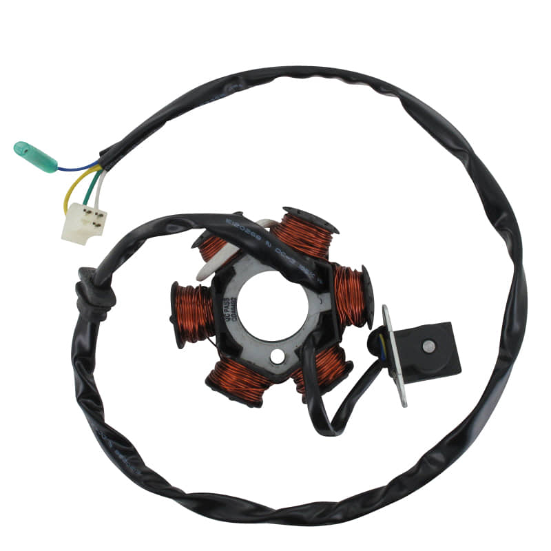 AEON Lichtmaschine Stator 6 Spulen 125-180ccm 180ccm 4Takt Motorroller.de Ankerplatte Zündplatte Zündgrundplatte Lichtmaschinenspulen Generatorplatte