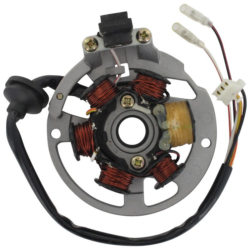 Adly Lichtmaschine Stator Ankerplatte Zündplatte 50ccm 2Takt Motorroller.de Zündgrundplatte Lichtmaschinenspulen Lichtmaschinenwicklung 100ccm-2Takt
