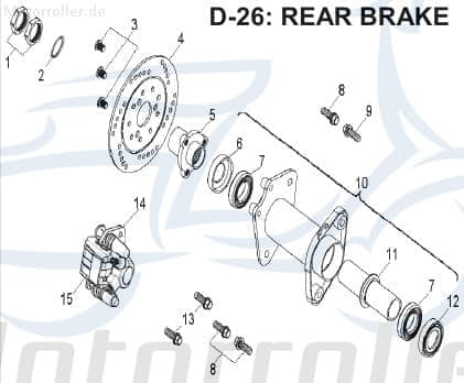 Bremssattel Bremszange 45000-131-00K
