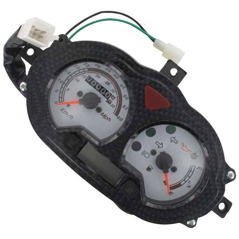 Jonway 1E40QMB Speedometer Tacho Motor Motorroller.de Geschwindigkeitsmesser AGM 50ccm 2Takt YY50QT-28 50cc 2T Minarelli liegend Tachometer
