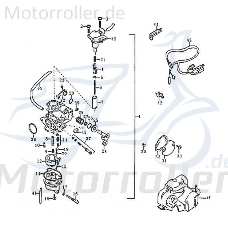 Anschlagbuchse Jonway RMC-G 50 Scooter Roller 50ccm 86781 Motorroller.de Kreidler Florett RMC-E 50 Moped Ersatzteil Service Inpektion Direktimport