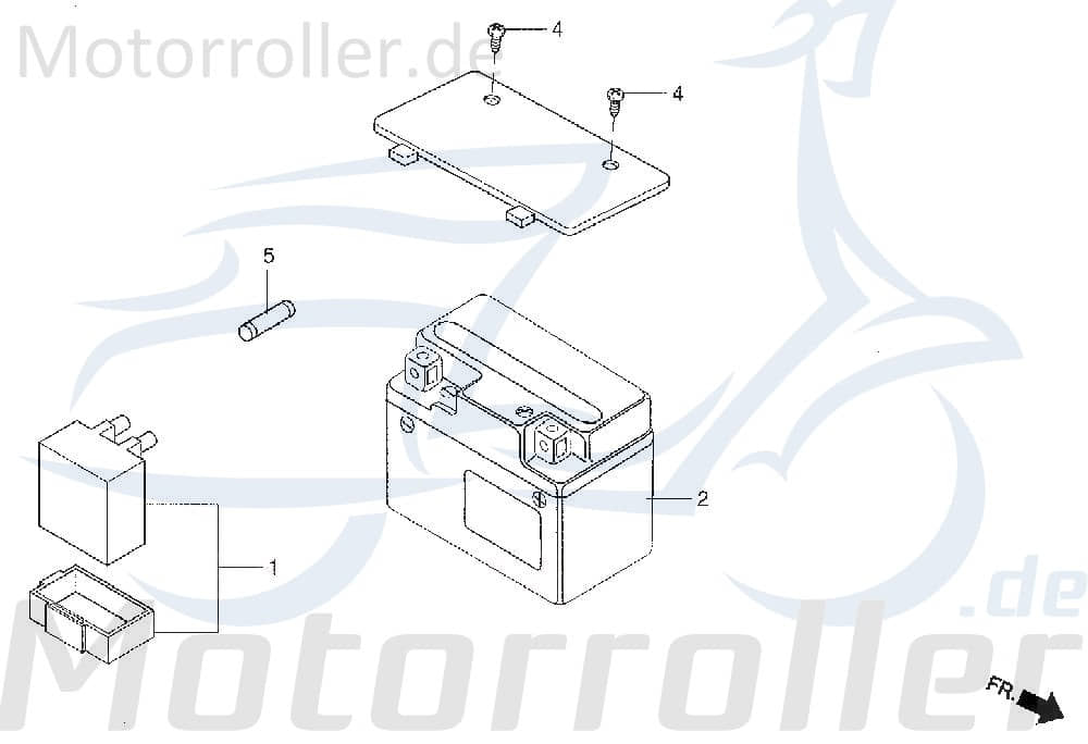 CDI Zündbox Daelim History 125 Steuergerät 125ccm 4Takt Motorroller.de CDI-Einheit Blackbox Zündeinheit 125ccm-4Takt Scooter History SL 125 Ersatzteil