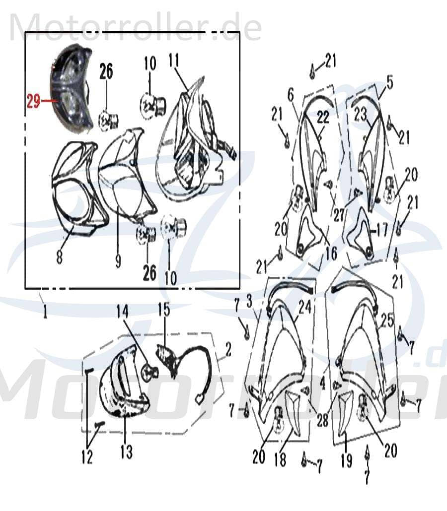 SMC Blechschraube 4.2x95mm Keeway Arn 50 Scooter B05074201005 Motorroller.de Kreuzschlitzschraube Kreuzschraube Blech-Schraube Treibschraube Flash 50