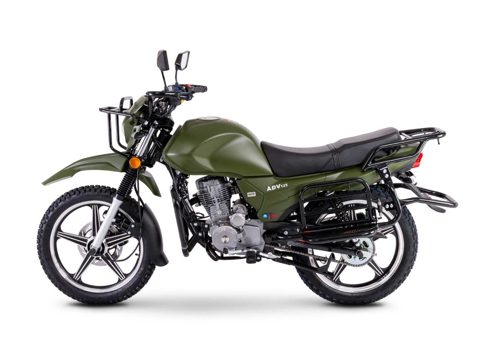 Motorrad Fighter 125 ADV-RS grün Euro 5+ Schaltmoped 125ccm 4 Takt Leichtkraftrad