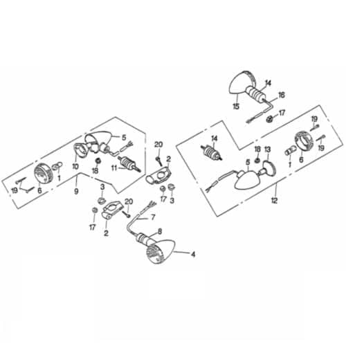 Bundmutter Rex Chopper 125 Sechskantmutter 125ccm 4Takt Motorroller.de Flanschmutter Sechskant-Mutter Flansch-Mutter Maschinenmutter Maschinen-Mutter