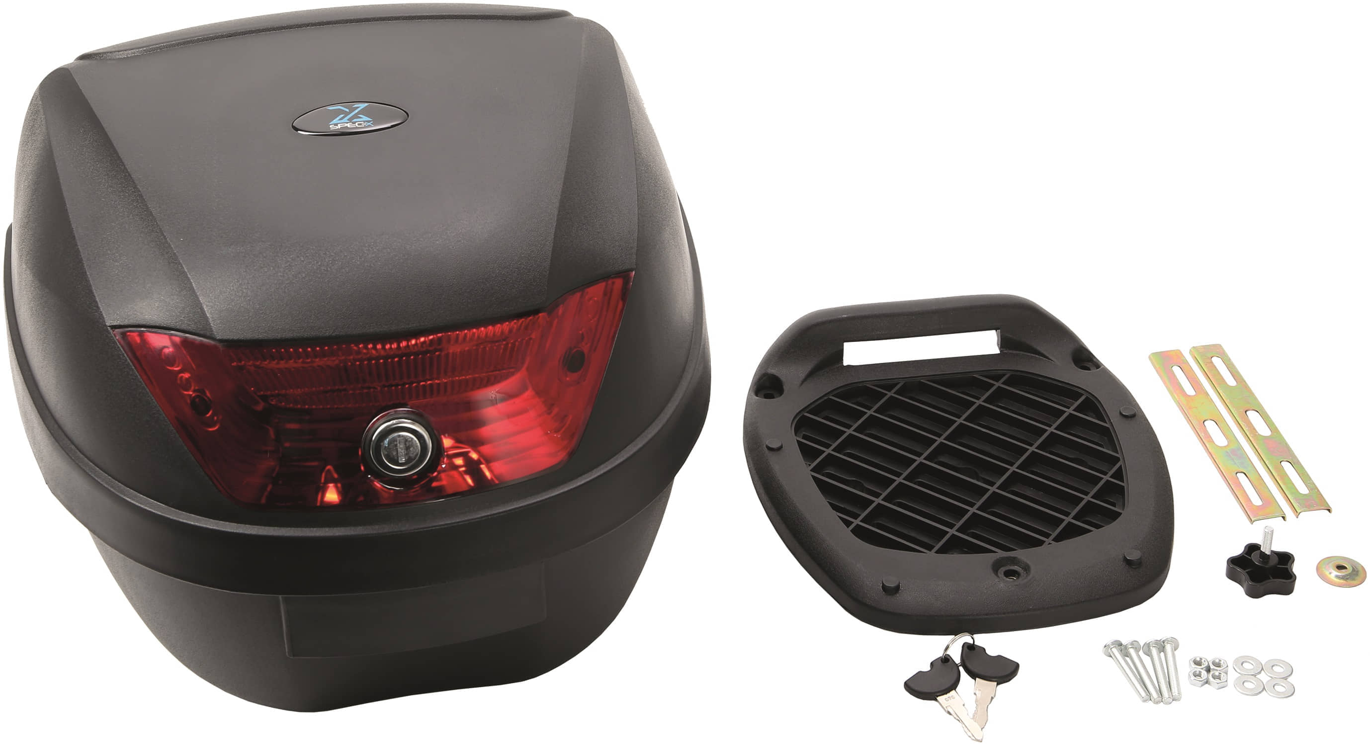 Topcase SPEC-X, 28L Inhalt, schwarz/rot 7.607.080/4