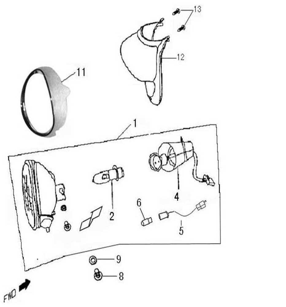 Bundschraube M5x10mm Rex Genua 50 Flanschschraube 50ccm 4Takt Motorroller.de Maschinenschraube Flansch-Schraube Maschinen-Schraube Bund-Schraube