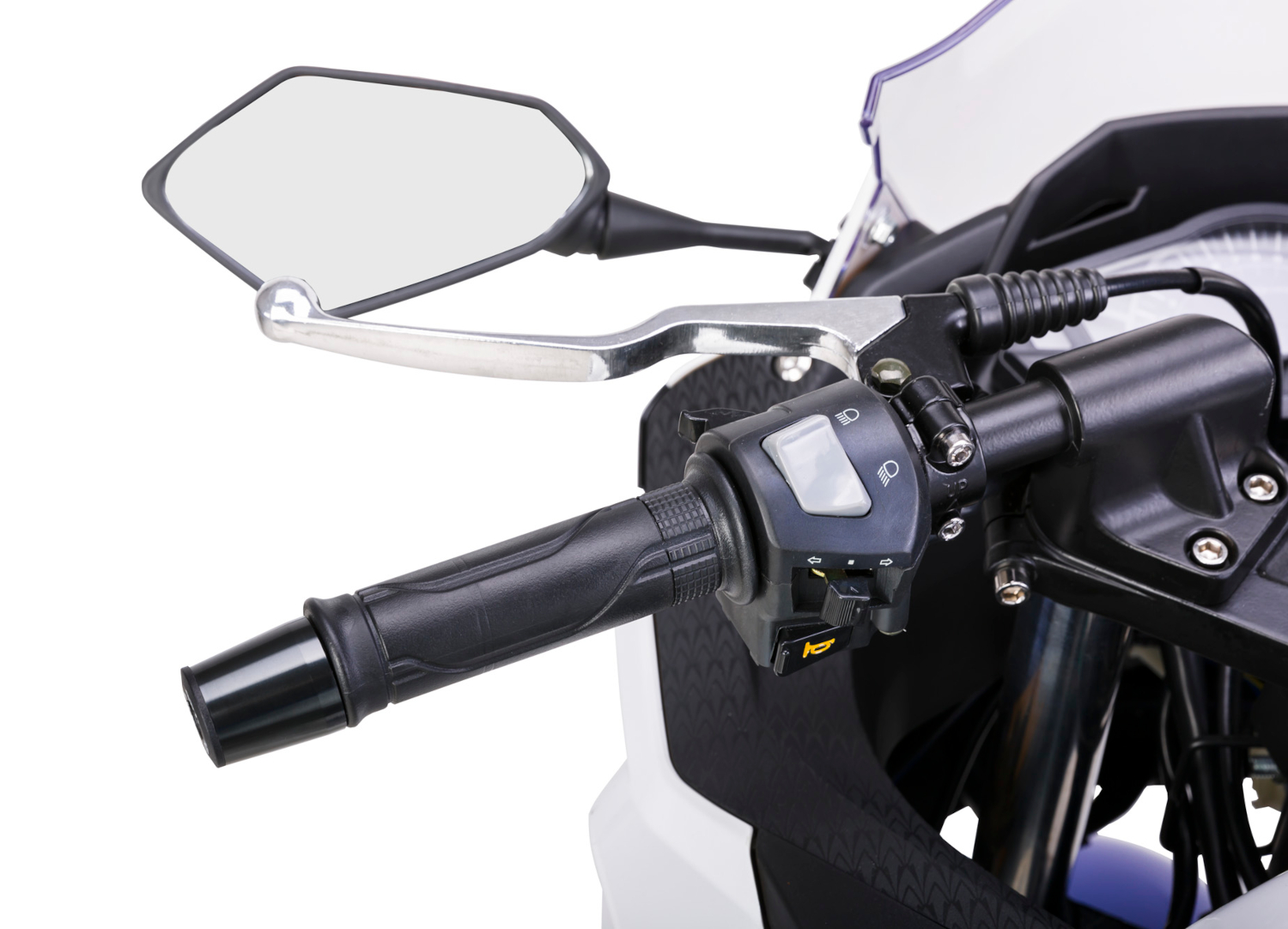 Motorrad Fighter 50 AF-RS weiß-rot 45 km/h Euro 5 Schaltmoped Mokick Kleinkraftrad