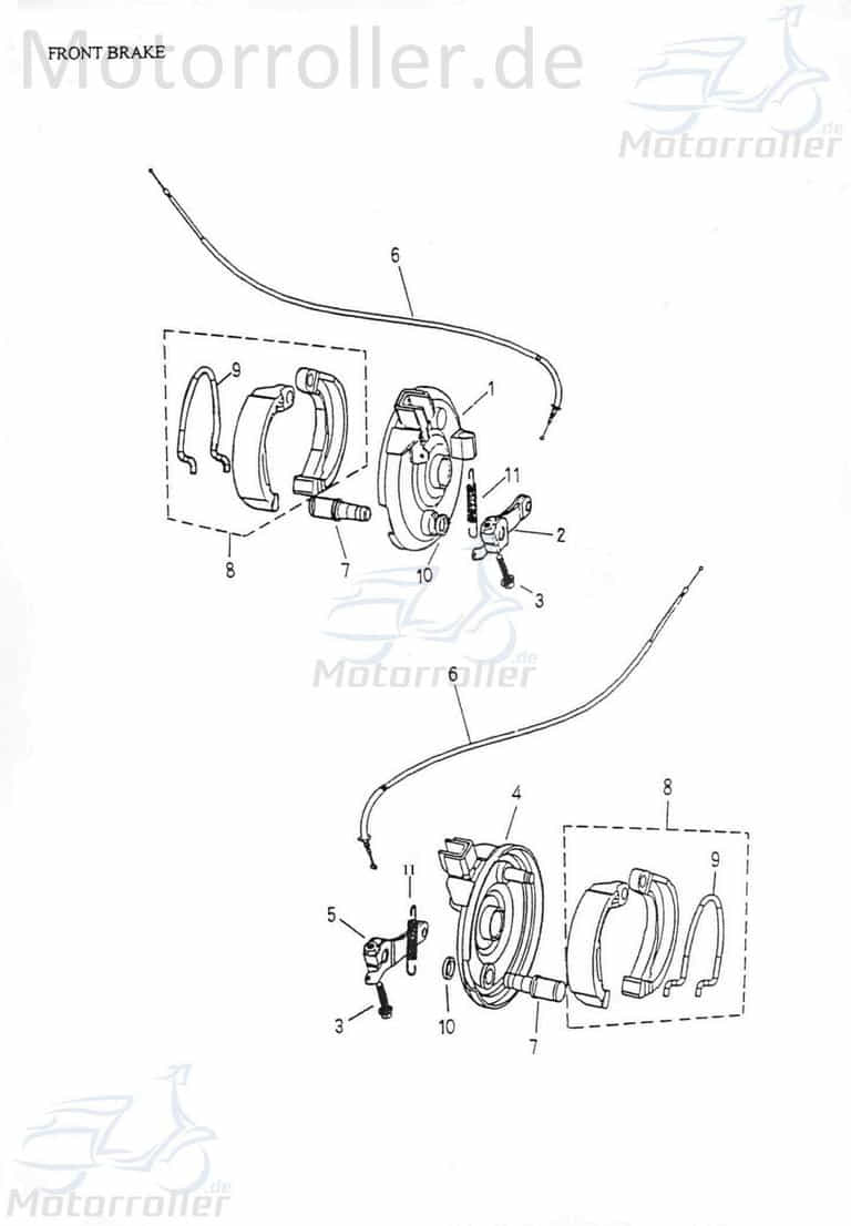 Adly Bremshebelarm links vorn Quad ATV GK 125 50ccm 2Takt Motorroller.de 125ccm-4Takt ATV 50 II Utility XXL AC UTV Ersatzteil Service Inpektion