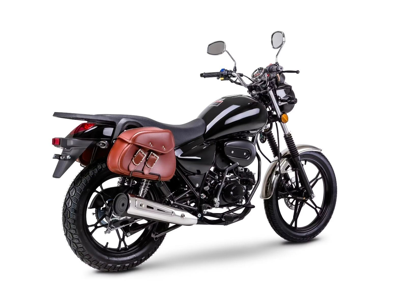Motorrad Fighter 50 S-RS schwarz 45 km/h Euro 5 Schaltmoped Mokick