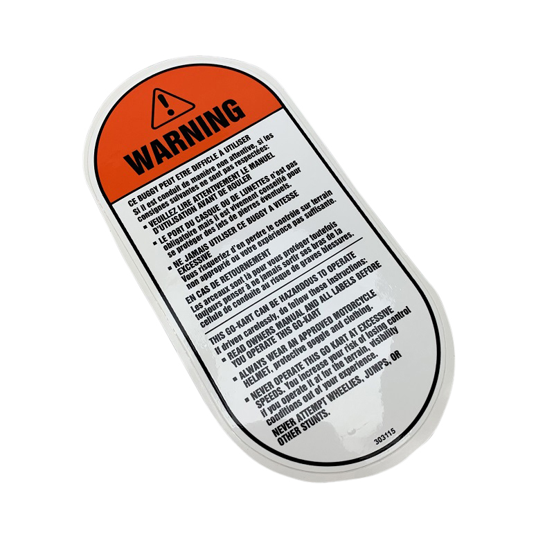 Aufkleber Warning B56031310000