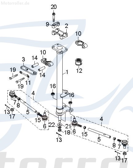 Daelim History SL 125 Spurstangengelenk 125ccm 4Takt 42142-SK9-00 Motorroller.de Spurlenker Rechtsgewinde Scooter Exploroer Protector 50 Ersatzteil