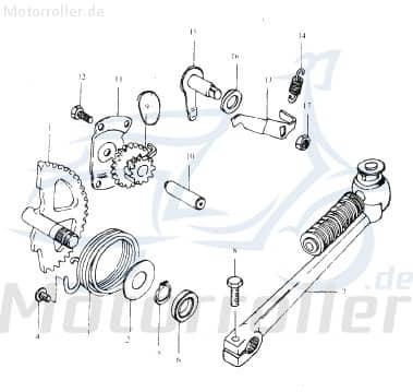 Eppella Eppelino 50 Blechbügel 50ccm 2Takt D1E41FM.-04-02 Motorroller.de Scooter Ersatzteil Service Inpektion Direktimport