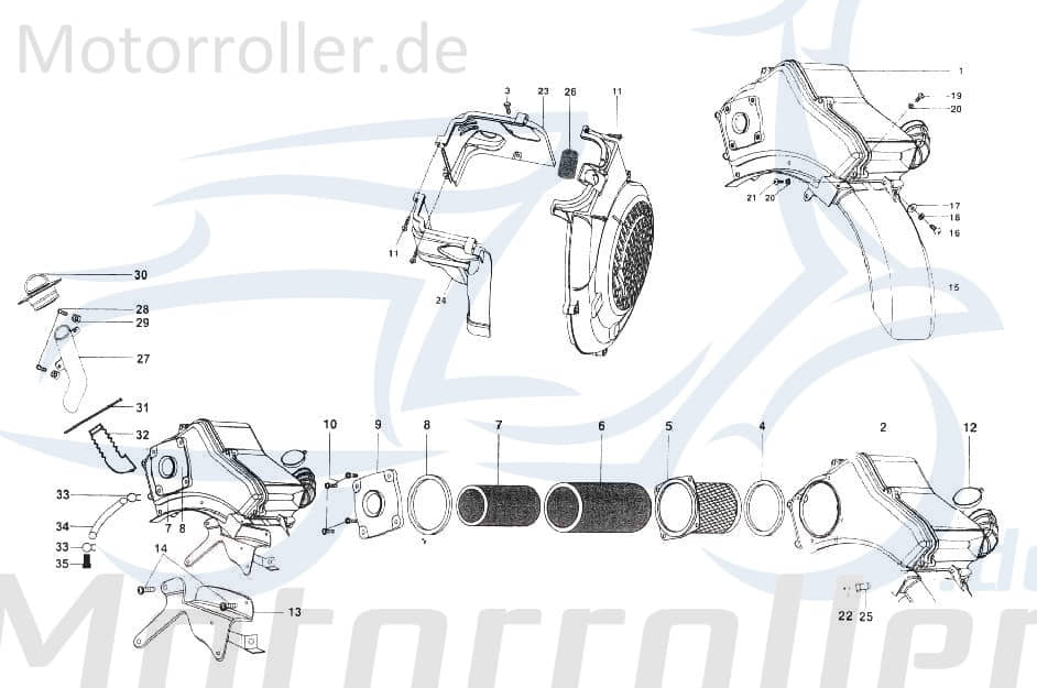 Ansaugstutzen 200ccm 4Takt Ansaugkrümmer SF513-0299
