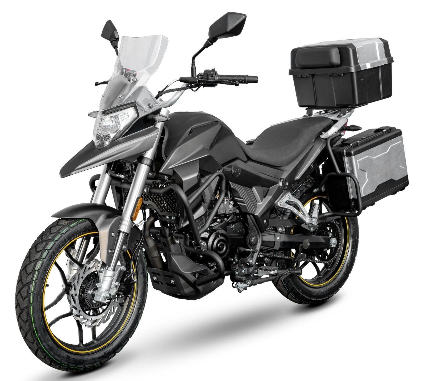 Motorrad Fighter 125 RX1-KS schwarz 99 km/h Euro 5+ Schaltmoped Mokick Kleinkraftrad