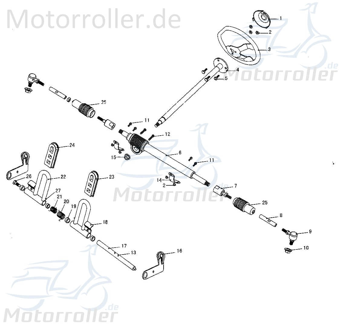Eppella Kinderbuggy Mutter M6 Flanschmutter 40ccm 4Takt 1138 Motorroller.de Sechskantmutter Bundmutter Sechskant-Mutter Flansch-Mutter Maschinenmutter