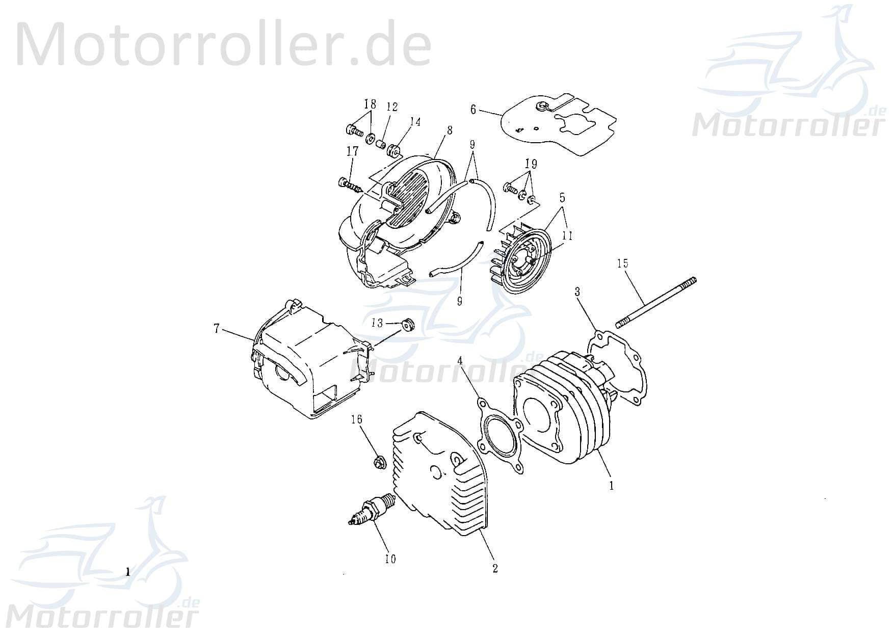 Dichtsatz Satz 2Takt 50ccm ALG-ME010008-0030