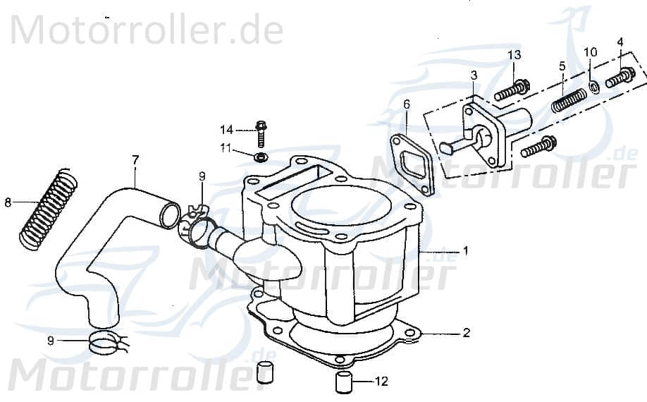 Feder Knickschutz Wasserschlauch 172MM-023009