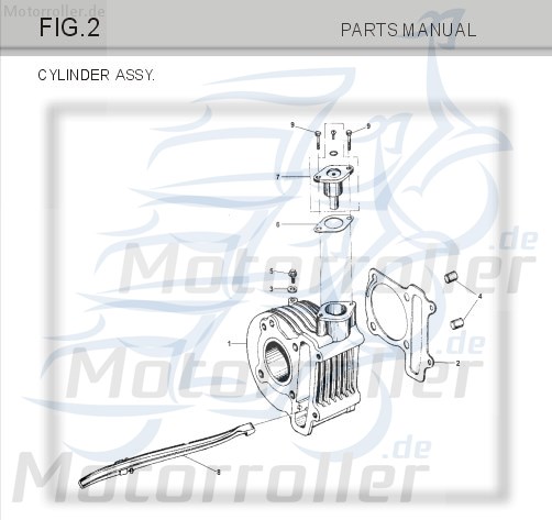 Steuerkettenspanner Tongjian Strassenbuggy 150 M150-1002100 Motorroller.de Eppella ECM TBM Twister Hammerhead Wangye Kasea Buggy