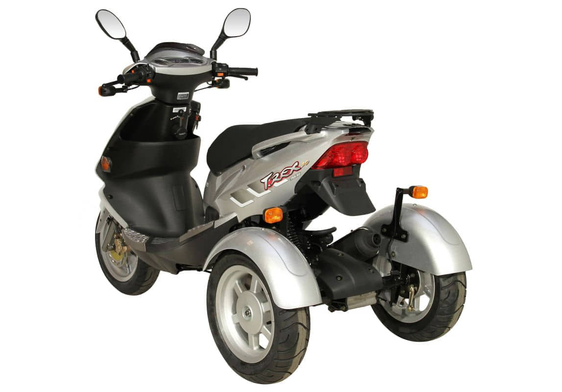 PGO TR3 25 km/h silber Dreiradroller Gebraucht Trike Dreiradscooter 3-Rad