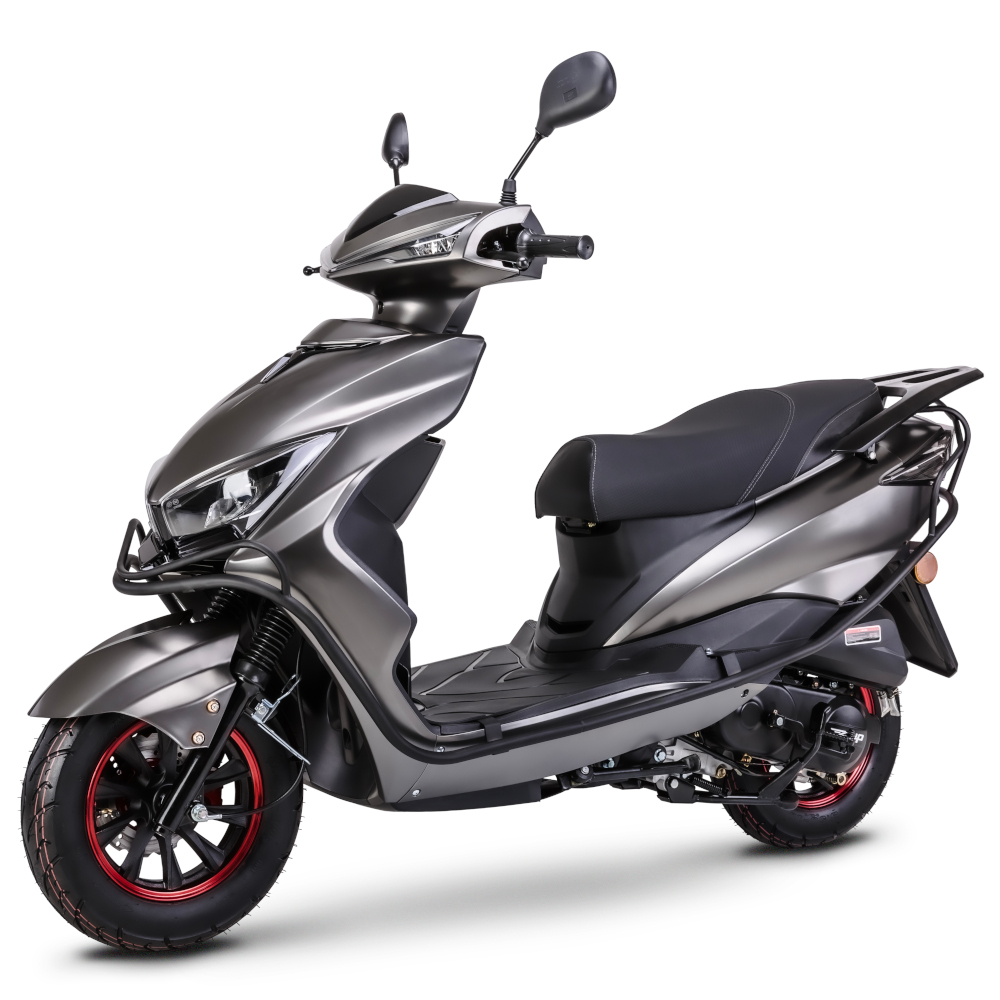 Motorroller GMX 460 Sport C-RZ silber 45 km/h Euro 5 Scooter Mokick Roller