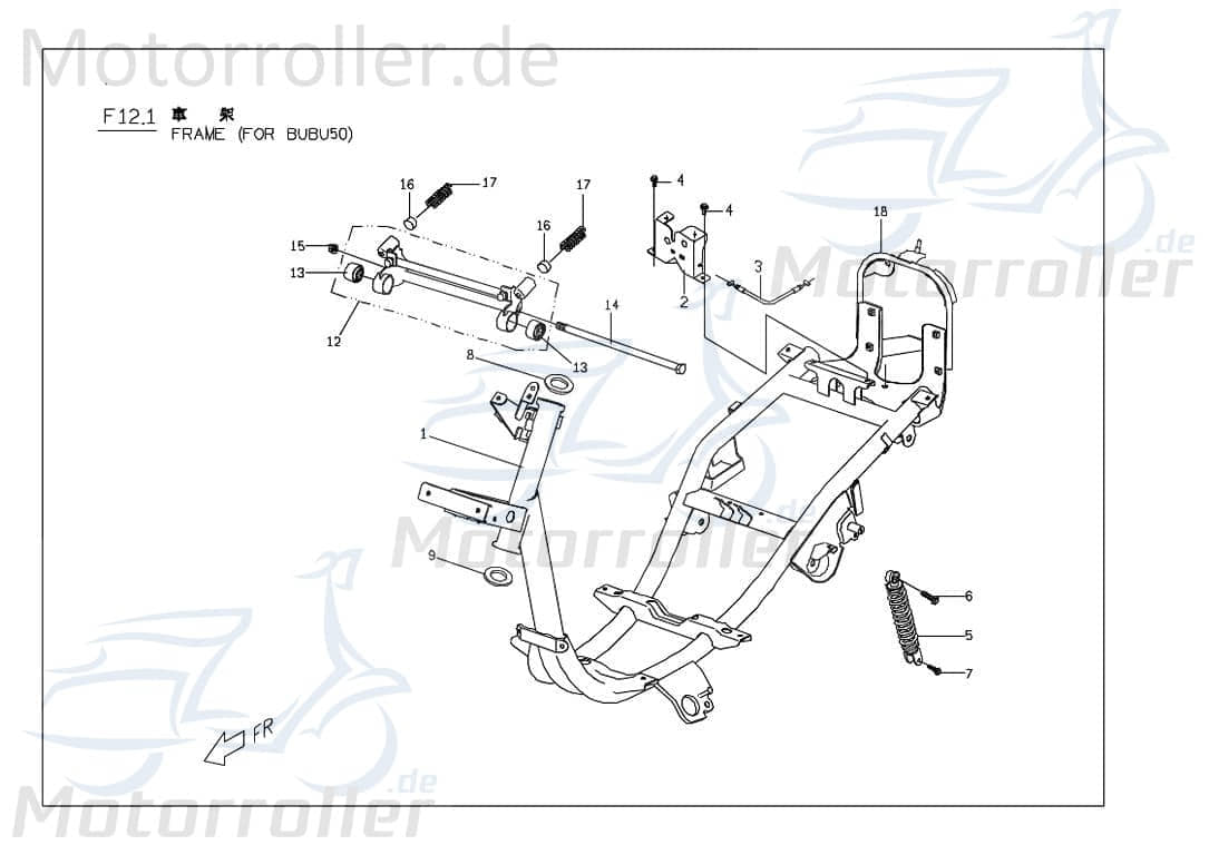 PGO Sitzbankschloss Ligero RS 50 Sitzschloss Roller ES671300000 Motorroller.de Sitzbank-Schloss Sitzbank-Verriegelung Sitzbankverschluss Sitz-Schloss