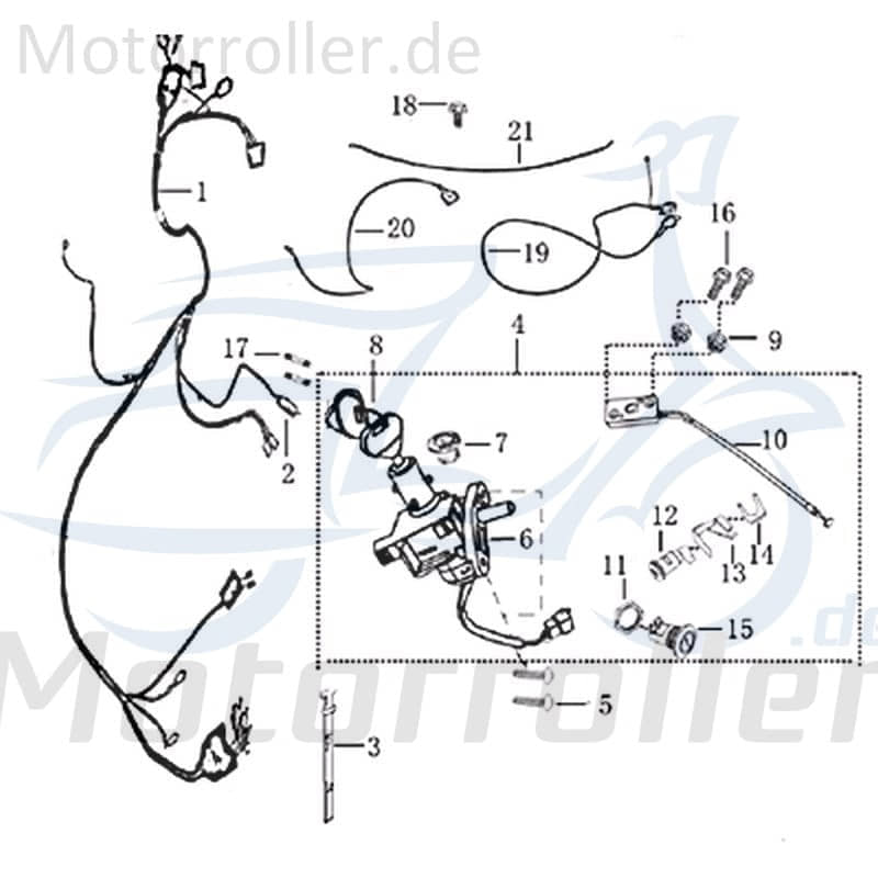 Kabel Kreidler Insignio 250 DD Stromleitung Elektrokabel 702273 Motorroller.de Stromkabel Elektroleitung Elektro-Kabel Strom-Kabel Elektro-Leitung