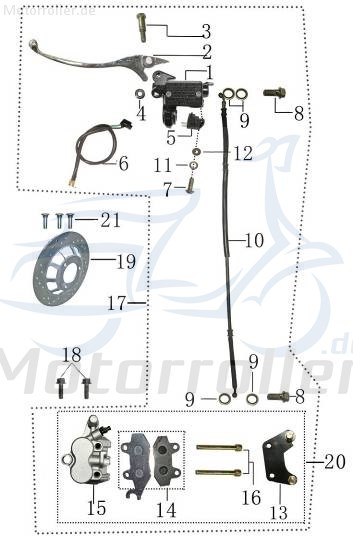 Arretierbolzen für Bremsbelag vorn 2090104-8