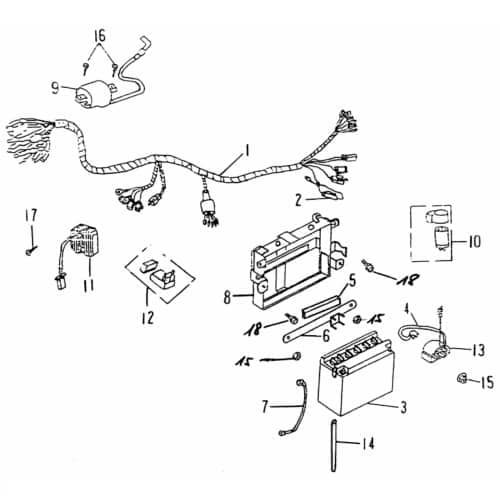 Sechskantschraube Rex Quad 150 Halter Halterung ATV 98507 Motorroller.de Befestigung Flachkopfschraube Sechskant-Schraube Bundschraube Flanschschraube