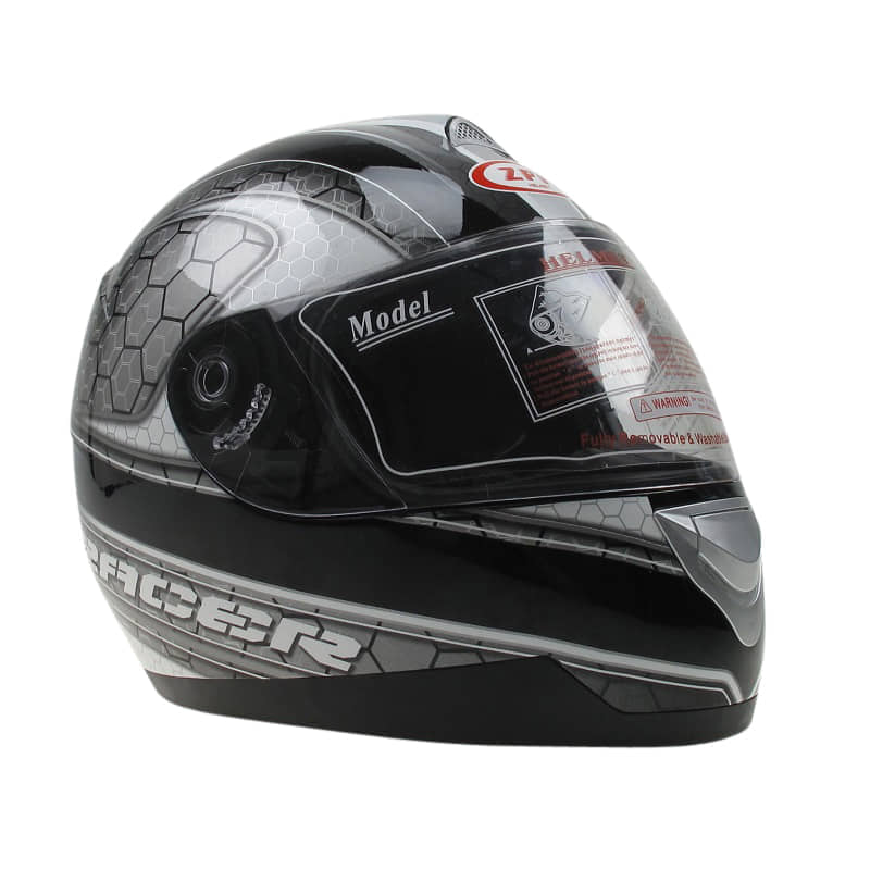 Integralhelm schwarz silber Größe XL 61 DP802