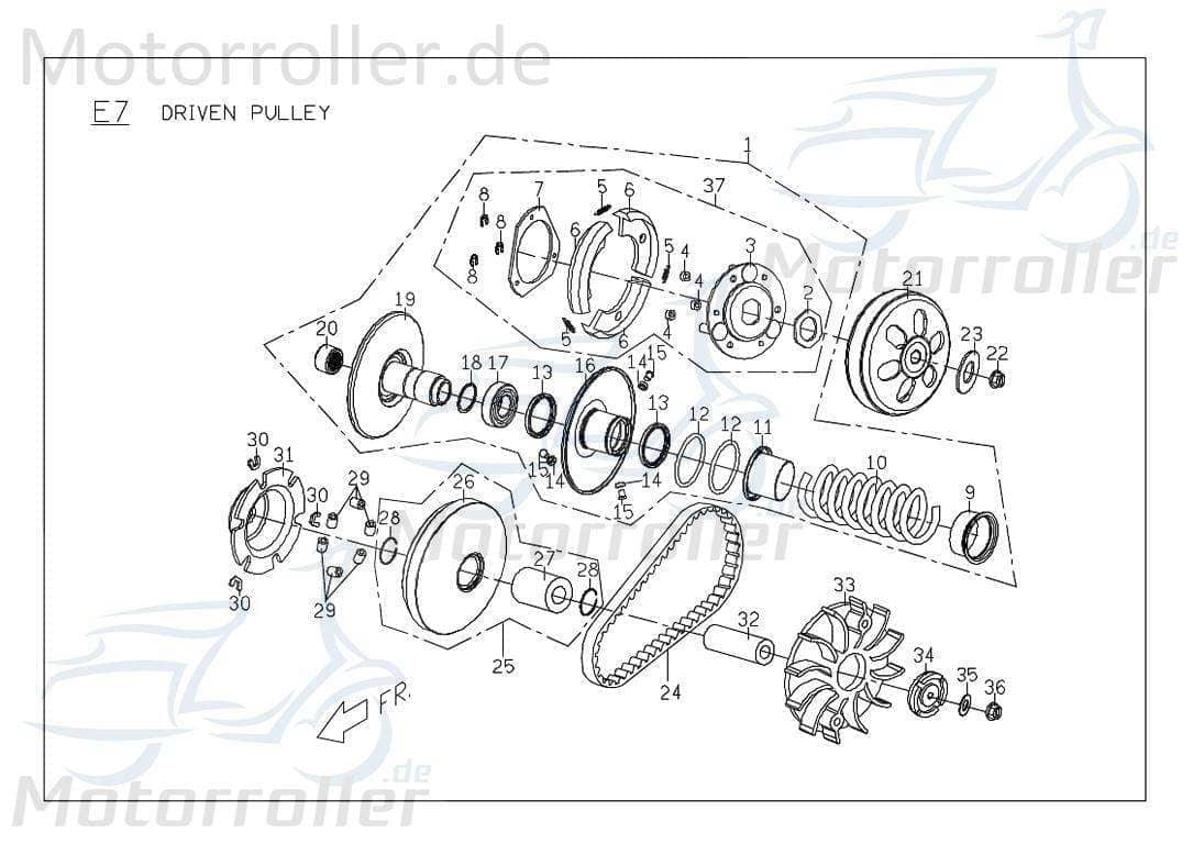 Variomatik platte C1121310000 von PGO