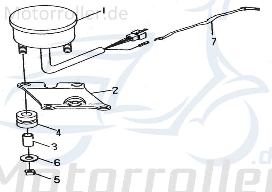 SMC Quad 250 Bundmutter ATV 170ccm 4Takt 95401-050805-B Motorroller.de Sechskantmutter Flanschmutter Sechskant-Mutter Flansch-Mutter Maschinenmutter