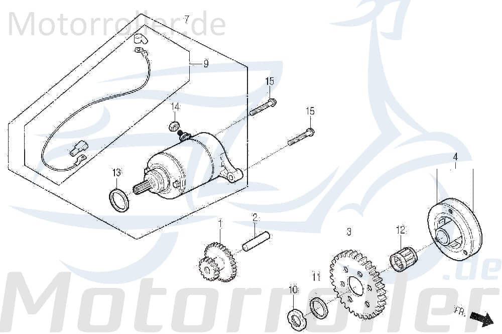 Nadellager 16.5 x 31.6 2 Anlasser DAE-91104-SA0-0000-M1