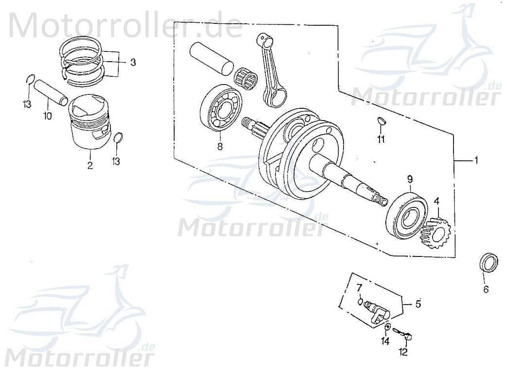 SMC Quad 170 O-Ring 2,5x13,8mm ATV 170ccm 4Takt 93210-25138 Motorroller.de Gummidichtung Dichtring Gummiring Oring Gummi-Ring Dicht-Ring Quad 200 UTV