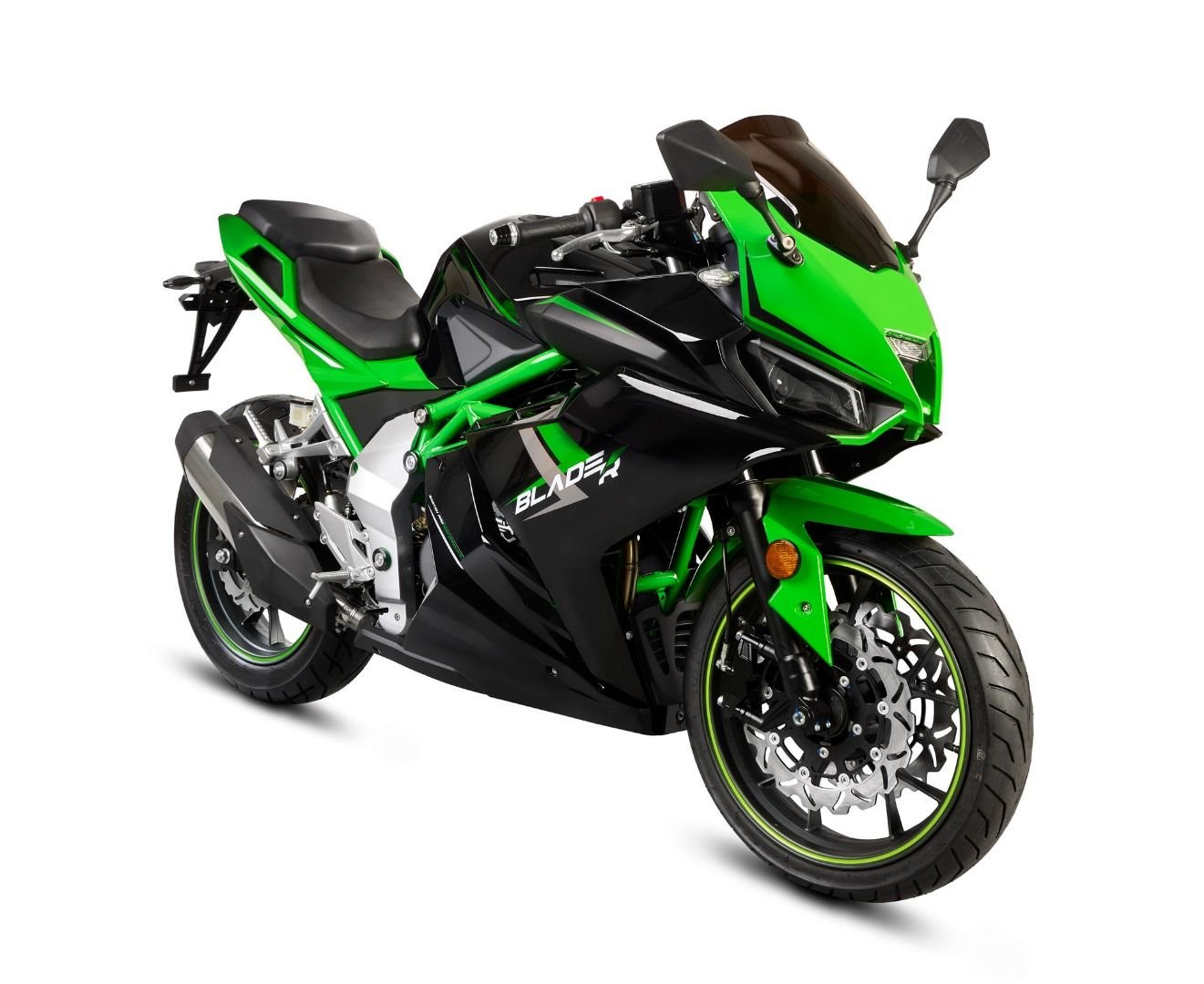 Motorrad Fighter 125 BL-S grün 95 km/h Euro 5+ Schaltmoped 125ccm 4 Takt Leichtkraftrad Krad Kraftrad