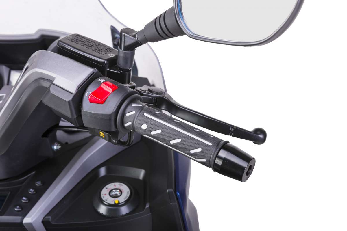 Motorroller Fighter 125 R GT Max blau 95 km/h 4-Ventiler Euro 5+ Großraumroller Leichtkraftrad Scooter 125ccm