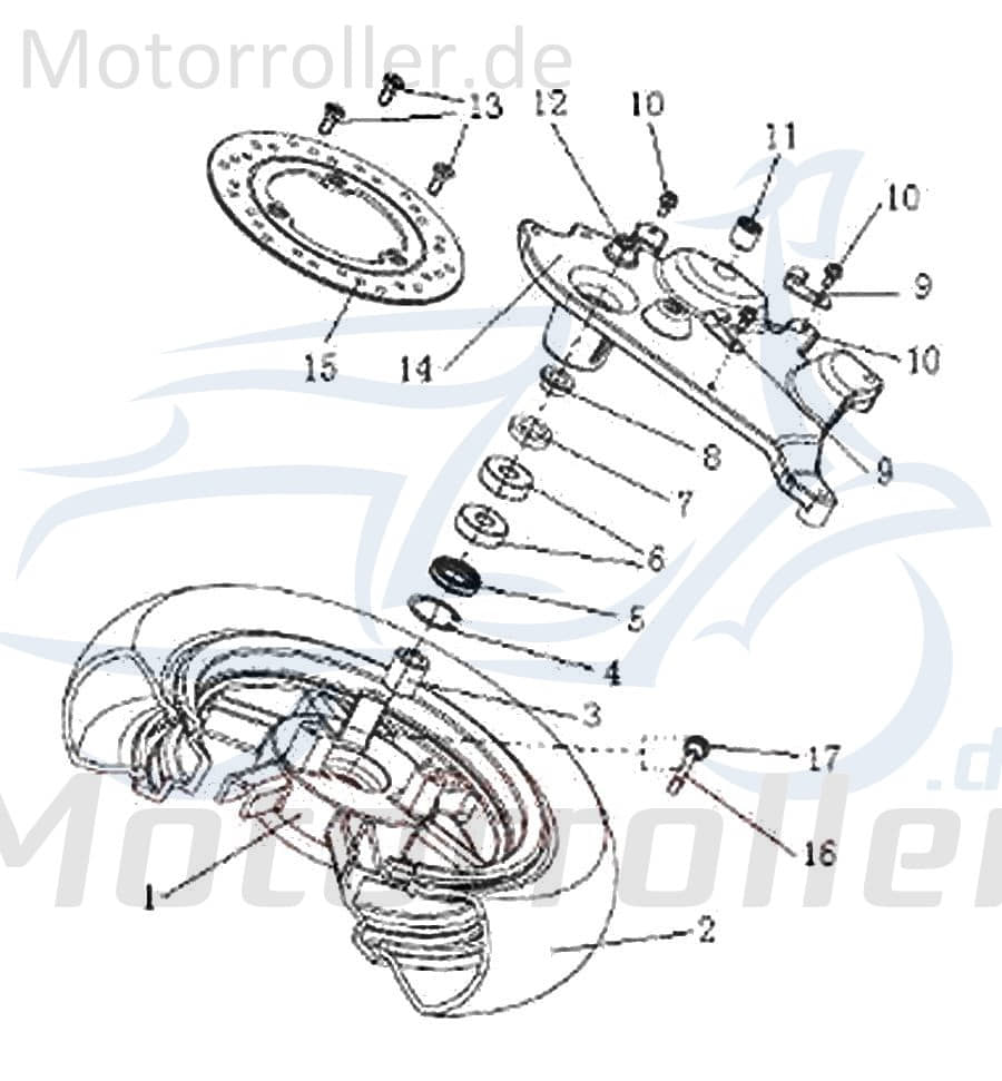 SMC Sicherungsring 42mm 125ccm 4Takt Generic B080000042A1 Motorroller.de Schelle Befestigungsklemme Sicherungsklemme Sicherungsclip 125ccm-4Takt Moped