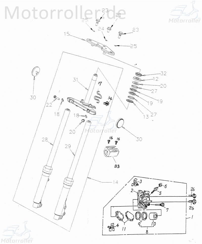 Bolzen 10x34.4 92002-10034-19 von Adly