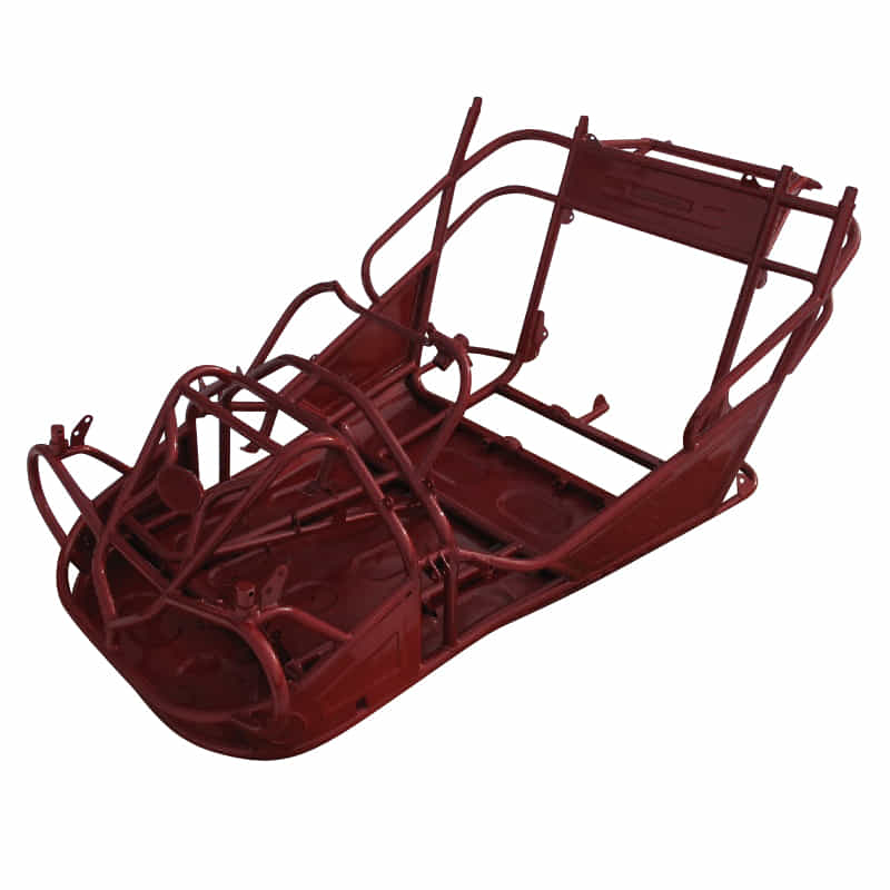 Rahmen rot Fahrgestell Tongjian Strassenbuggy 150 2.000.044-R Motorroller.de Eppella ECM TBM Twister Hammerhead Wangye Kasea Buggy