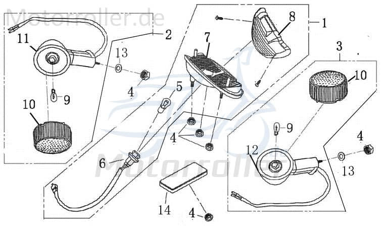 Blinkerglas 701153