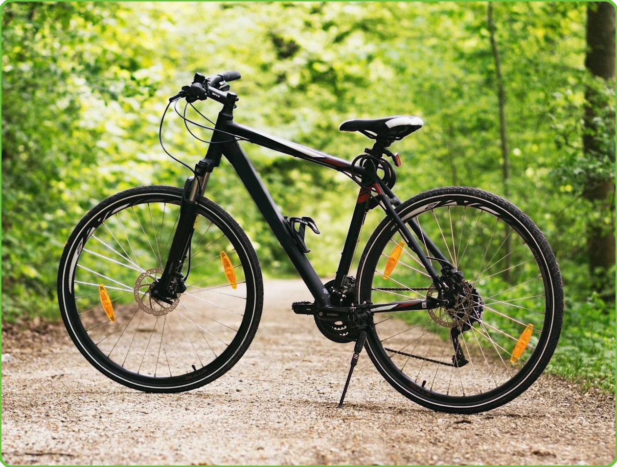 Bild eines modernen Fahrrads