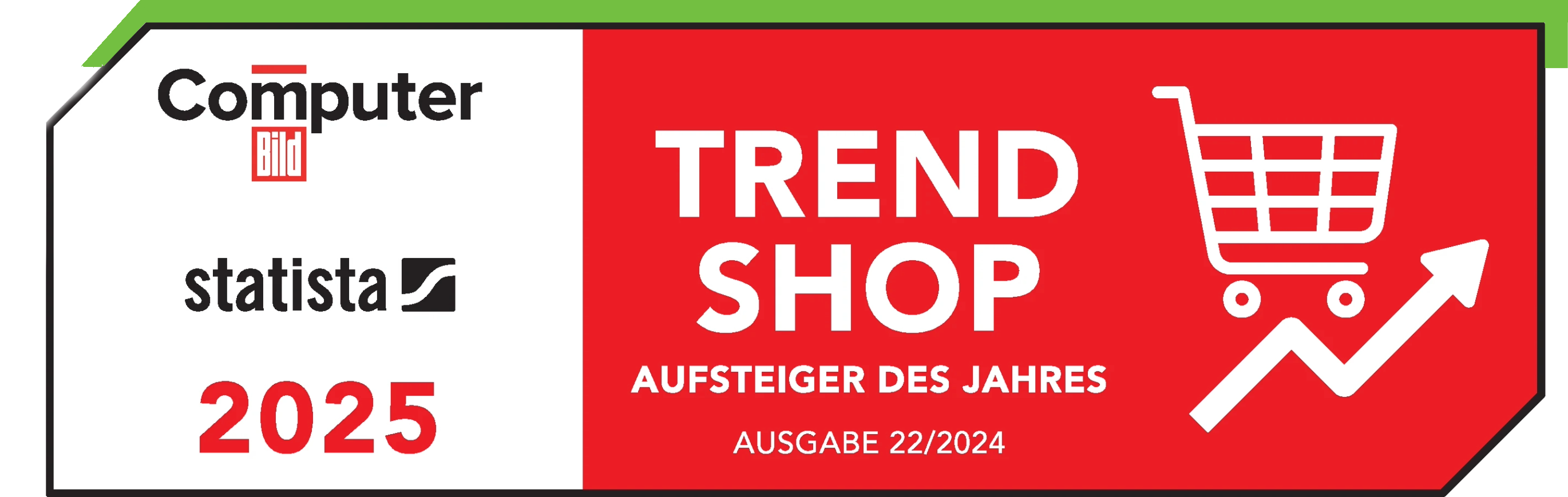 Logo Computer Bild Trend Shop Siegel horizontal Logo Computer Bild Trend Shop Siegel horizontal